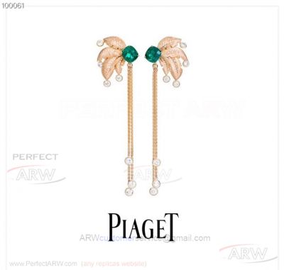 AAA Copy Piaget Rose Gold Palm Tassel Drop Earrings